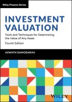 Investment Valuation: Tools and Techniques for Determining the Value of Any Asset 4th edition