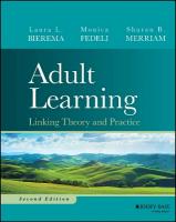 Adult Learning: Linking Theory and Practice 2nd edition