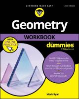 Geometry Workbook For Dummies 2nd edition