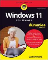Windows 11 For Seniors For Dummies, 2nd Edition 2nd edition