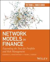 Network Models in Finance: Expanding the Tools for Portfolio and Risk Management