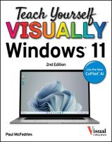 Teach Yourself VISUALLY Windows 11 2nd edition