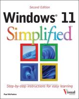 Windows 11 Simplified 2nd edition