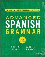 Advanced Spanish Grammar: A Self-Teaching Guide 3rd edition