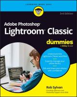 Adobe Photoshop Lightroom Classic For Dummies 3rd edition