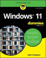 Windows 11 For Dummies, 2nd Edition 2nd edition