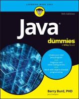 Java For Dummies 9th edition