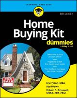 Home Buying Kit For Dummies 8th edition
