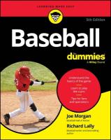 Baseball For Dummies 5th edition