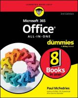 Microsoft 365 Office All-in-One For Dummies 3rd edition