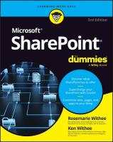 SharePoint For Dummies 3rd edition