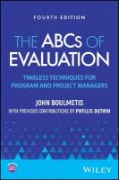 ABCs of Evaluation: Timeless Techniques for Program and Project Managers 4th edition