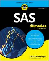 SAS For Dummies 3rd edition