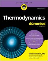 Thermodynamics For Dummies 2nd edition