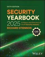 Security Yearbook 2025: A History and Directory of the IT Security Industry 6th edition