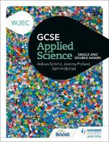 WJEC GCSE Applied Science: Single and Double Award