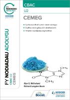 Fy Nodiadau Adolygu: CBAC Cemeg U2 (My Revision Notes: CBAC/Eduqas A-Level  Year 2 Chemistry)