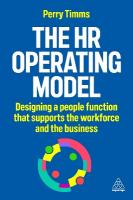 HR Operating Model: Designing a People Function that Supports the Workforce and the Business