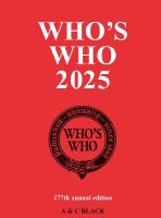 Who's Who 2025 177th edition