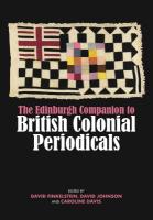 Edinburgh Companion to British Colonial Periodicals