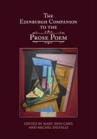 Edinburgh Companion to the Prose Poem