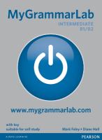 MyGrammarLab Intermediate Student's Book with Answer Key & MyLab Access