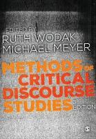 Methods of Critical Discourse Studies 3rd Revised edition