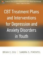 CBT Treatment Plans and Interventions for Depression and Anxiety Disorders  in Youth