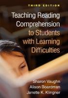 Teaching Reading Comprehension to Students with Learning Difficulties, Third  Edition 3rd edition