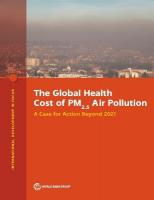 Global Health Cost of PM2.5 Air Pollution: A Case for Action Beyond 2021