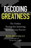 Decoding Greatness: The Hidden Strategy for Achieving Extraordinary Success Export/Airside