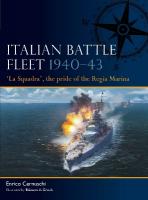 Italian Battle Fleet 194043: 'La Squadra', the pride of the Regia Marina