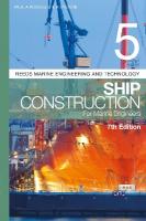 Reeds Vol 5: Ship Construction for Marine Engineers 7th edition