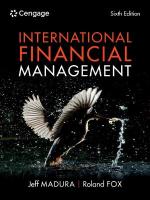 International Financial Management 6th edition
