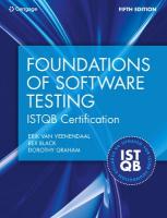 Foundations of Software Testing ISTQB Certification 5th edition