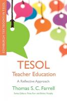 TESOL Teacher Education: A Reflective Approach