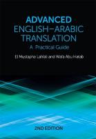 Advanced English-Arabic Translation: A Practical Guide 2nd edition