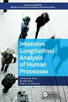 Intensive Longitudinal Analysis of Human Processes: Systems Approaches to Human Process Analysis