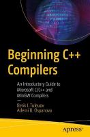Beginning Cplusplus Compilers: An Introductory Guide to Microsoft C/Cplusplus and MinGW Compilers 1st ed.