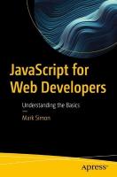 JavaScript for Web Developers: Understanding the Basics 1st ed.