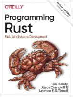 Programming Rust: Fast, Safe Systems Development 2nd Revised edition