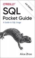 SQL Pocket Guide: A Guide to SQL Usage 4th Revised edition