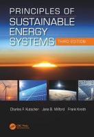 Principles of Sustainable Energy Systems, Third Edition 3rd edition