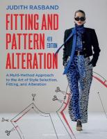 Fitting and Pattern Alteration: A Multi-Method Approach to the Art of Style Selection, Fitting, and Alteration 4th edition