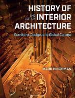 History of Interior Architecture: Furniture, Design, and Global Culture 2nd edition