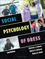 Social Psychology of Dress 2nd edition