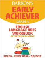 Barron's Early Achiever: Grade 4 English Language Arts Workbook Activities &  Practice