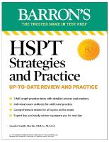 HSPT Strategies and Practice, Second Edition: Prep Book with 3 Practice  Tests plus Comprehensive Review plus Practice plus Strategies Second Edition