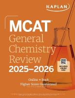MCAT General Chemistry Review 2025-2026: Online plus Book