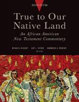 True to Our Native Land, Second Edition: An African American New Testament Commentary 2nd edition